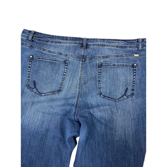 24W INC International Concepts Women's Embellished Jeans Skinny Leg Slim Tech Fi - Picture 8 of 10